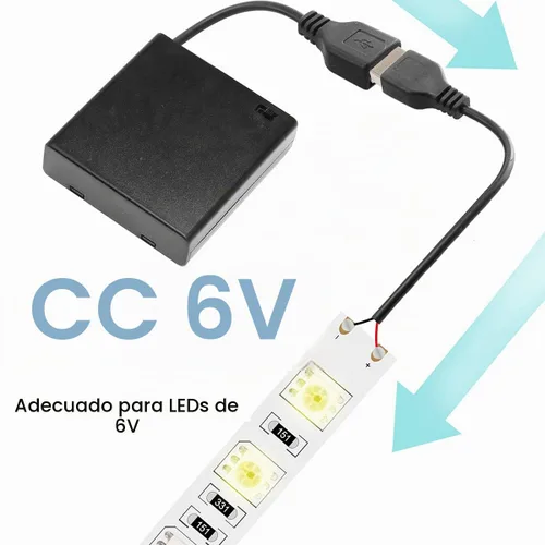 Vista 4 de 4 piezas 4 AA soporte de batería USB interruptor, 6 V USB hembra zócalo, 4 x 1.5V AA caja caja caja titular interruptor de encendido/apagado
