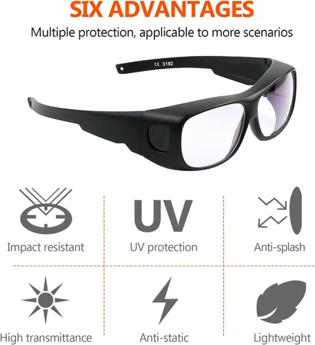 Vista 2 de JILERWEAR Gafas de seguridad láser de CO2 - Gafas reflectantes de 10600 nm