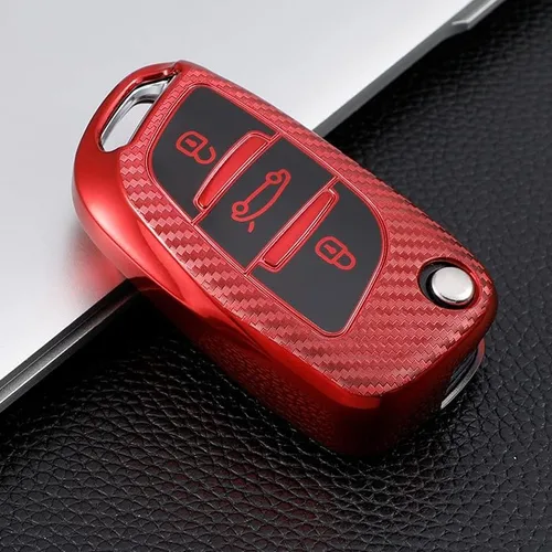 Vista 3 de BNHUY - Carcasa de TPU de carbono para llave de automóvil Citroen C1 C2 C3 C4 C5 XSARA PICA para Peugeot 306 407 807 para DS DS3 DS4 DS5 DS6