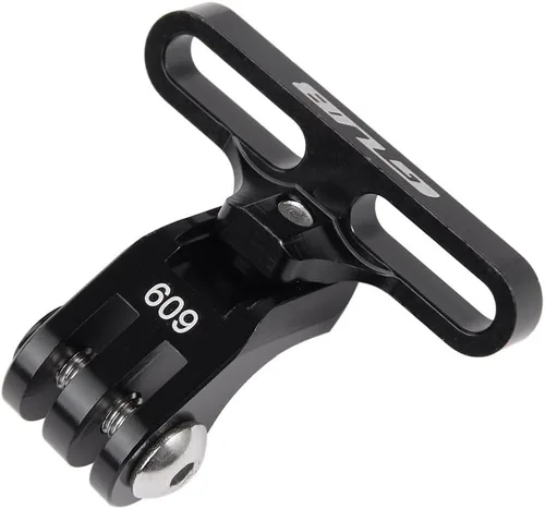 Vista 2 de GUB Soporte para cámara de bicicleta, soporte de cámara frontal de aluminio para GoPro Garmin, Xiaomi SJCAM (Negro09)
