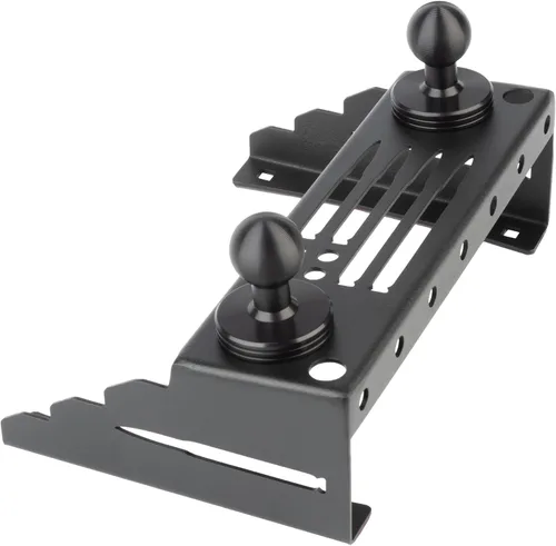 Vista 2 de Soporte para teléfono Bulletpoint de metal para tablero Compatible con Ford F150 2015-2020 y F250/F350 Super Duty 2017-2022 - Montura de bola