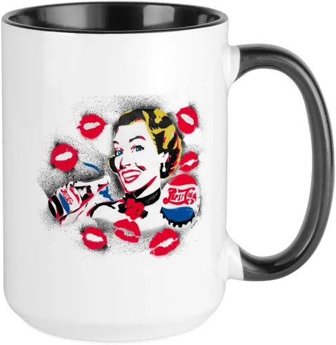 Vista 28 de CafePress Pepsi - Taza de café de cerámica (15.0 fl oz)