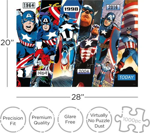 Vista 2 de AQUARIUS Marvel - Rompecabezas de 1000 piezas, sin reflejos, ajuste preciso, prácticamente sin polvo de rompecabezas, mercancía y coleccionables