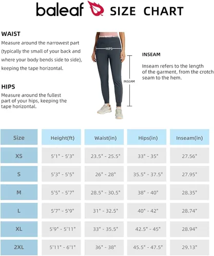 Vista 7 de BALEAF Pantalones con forro polar para mujer, resistentes al agua, pantalones térmicos para correr, senderismo