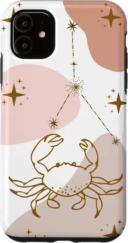 Vista 8 de Cancer Celestial Zodiac Sign Constellation Pastel Aesthetic Case for iPhone 17