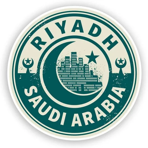 Vista 2 de Saudi Arabia Riyadh - Adhesivo para álbumes de recortes, calendarios, arte, manualidades para niños, álbum, diarios de bala (50 unidades)