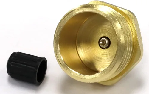 Vista 4 de LLC Válvula Schrader de inflado de neumáticos a llave de manguera de jardín macho Adaptador de purga para invernaje para RV, cámper y remolque