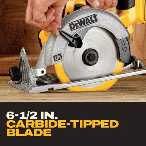Vista 6 de DEWALT DCS391P1 Kit de sierra circular con batería de iones de litio 20V MAX