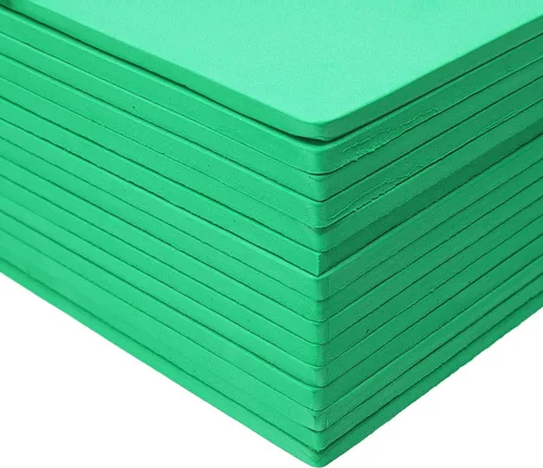 Vista 7 de EBL Foam Sheets 9x12" 0.236 in 15pc Verde