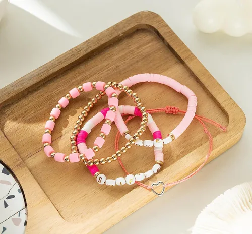 Vista 5 de TS Swift Merch Taylor Pulsera Amante Era Swift Outfit Little Words Project Bracelet Eras Tour Outfits 1989 Taylor Album Inspirado Pulsera Amistad