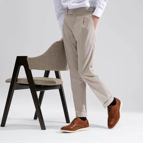 Vista 8 de Jousen Zapatos de vestir para hombre Brogue Formal con cordones Oxfords