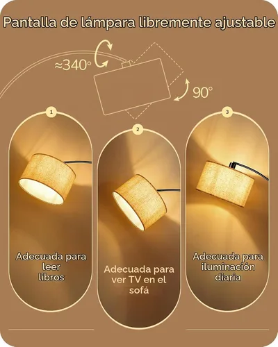 Vista 5 de EDISHINE Lámpara de pie moderna de arco de 78.3 pulgadas con control remoto, lámpara de pie negra alta con bombilla regulable continua y 5