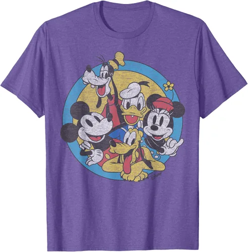 Vista 7 de Disney Camiseta retro de Mickey and Friends Group Shot