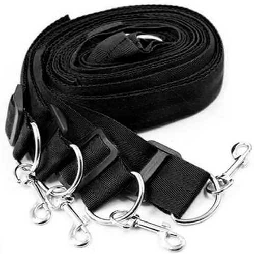 Vista 2 de Puños de mano para piernas, tobilleras y muñecas, cuerdas y cordones para adultos, correas para cama de juego para adultos, cama matrimonial