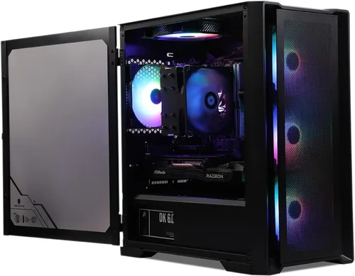 Vista 7 de PC para juegos MXZ, AMD Ryzen 7 7700, GeForce RTX 4070, DDR5 de 16 GB, NVME 1T, B650