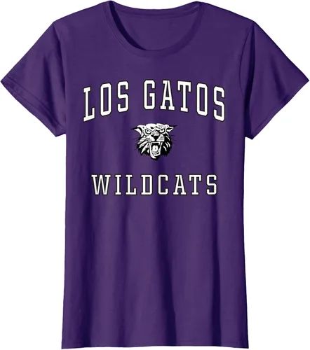 Vista 10 de Camiseta de Los Gatos de la escuela secundaria de Wildcats C1