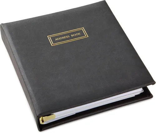 Vista 3 de Libreta de direcciones recargable Hallmark (carbón)