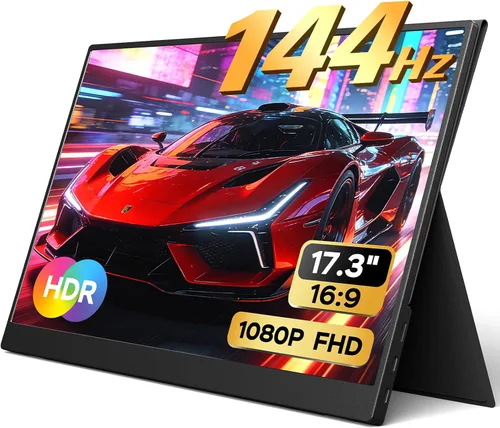 Vista 8 de Yxk Monitor Portátil de 14 Pulgadas 2.2K QHD USB C HDMI Ultra-Delgado IPS Pantalla de Viaje y Altavoces, HDR Plug&Play, Monitor Externo para Laptop