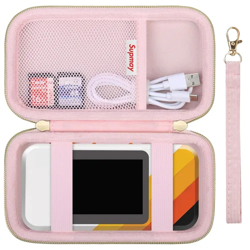 Vista 13 de Supmay Funda rígida de viaje para My Arcade Tetris Pocket Player Pro, juegos de rompecabezas estratégicos, funda protectora de consola