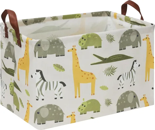 Vista 22 de NTAOHAMPER Cesta rectangular de almacenamiento de fútbol vacía, cesta de regalo plegable con asas, caja de juguetes/libros, decoración de habitación