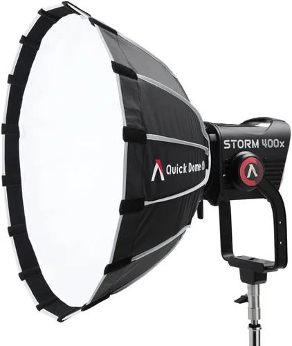 Vista 2 de Aputure Light Dome Quick Dome 60 Softbox, 23.6 in (2 pies) Circular Bowens Mount con diseño de liberación rápida, incluye difusión, rejilla