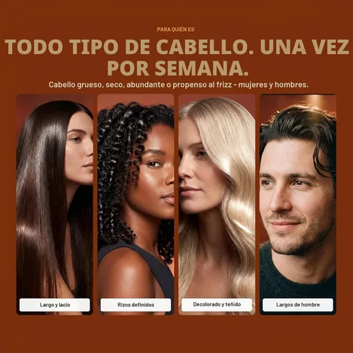Vista 7 de Morfose - Mascarilla capilar con aceite de argán y acondicionador profundo para cabello grueso y seco, tratamiento nutritivo marroquí para cabello