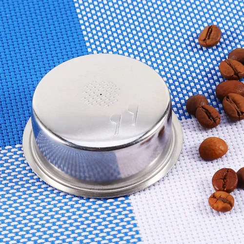 Vista 4 de Filtro de café reutilizable, filtros de café, acero inoxidable, 2 tazas, filtro a presión, filtro de metal, filtro de café, cesta de filtro de café