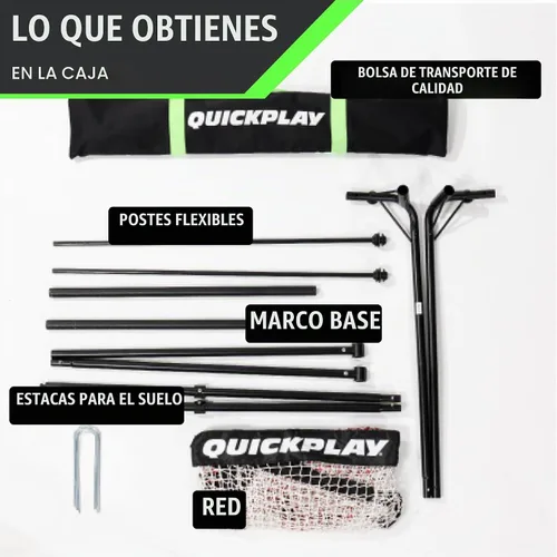 Vista 8 de QuickPlay Red de rebote Spot Target para fútbol Red de rebote resistente al clima con bolsa de transporte Ideal para práctica de pases