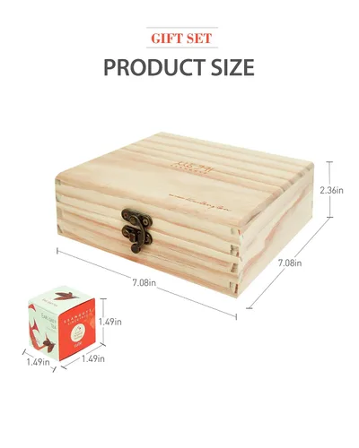 Vista 8 de Ssanggye Cubewood - Juego de regalo de 16 piezas, 0.78 onzas (16 unidades, 8 sabores x 2EA) Hierba Floral Blended Signature Puer Earlgrey Hibiscus