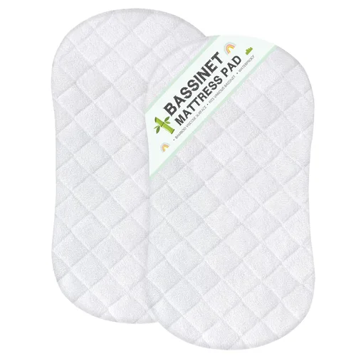 Vista 7 de Protector de colchón de moisés, ajuste universal para colchón giratorio Halo Bassinest giratorio y reloj de arena/moisés ovalado, ultra suave