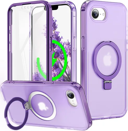 Vista 55 de Funda de cuerpo completo a prueba de golpes para iPhone 13 Pro con soporte magnético invisible [compatible con MagSafe] protector de pantalla