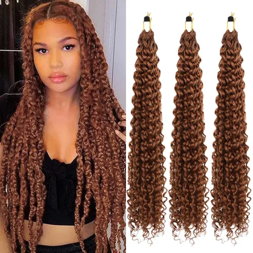 Vista 28 de 3 trenzas de ganchillo Passion Twist, cabello sintético preseparado para trenzar de 14 pulgadas, 3 paquetes de cabello trenzado pretrenzado