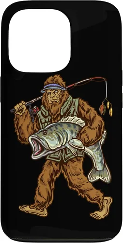 Vista 10 de Largemouth Bass Fishing Bigfoot Fisherman Case for iPhone 17