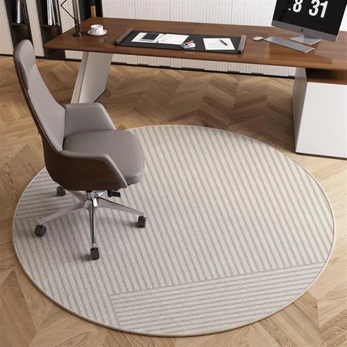 Vista 11 de Tapete para silla de oficina para suelo de madera dura, computadora, videojuegos, protector de piso, tapete redondo de protección de azulejos de A1