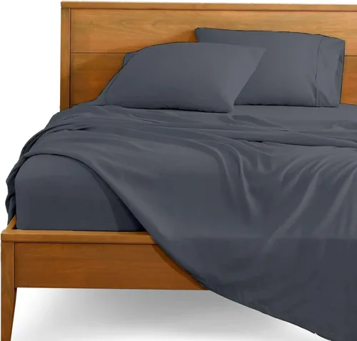 Vista 13 de SlumberWell 4 sábanas de algodón egipcio extra profundas tamaño Queen para caravana, sábanas de algodón de 18 a 24 pulgadas de profundidad