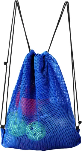 Vista 43 de GSE Games & Sports Expert Bolsa de malla con cordón para béisbol, pelotas de pickleball, pelotas de golf, gimnasio, equipo de natación, lavandería