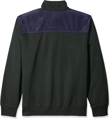 Vista 2 de Nautica Sudadera de forro polar con cremallera de 14 para hombre