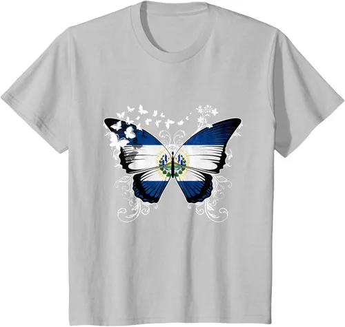 Vista 31 de Camiseta con diseño de bandera de El Salvador