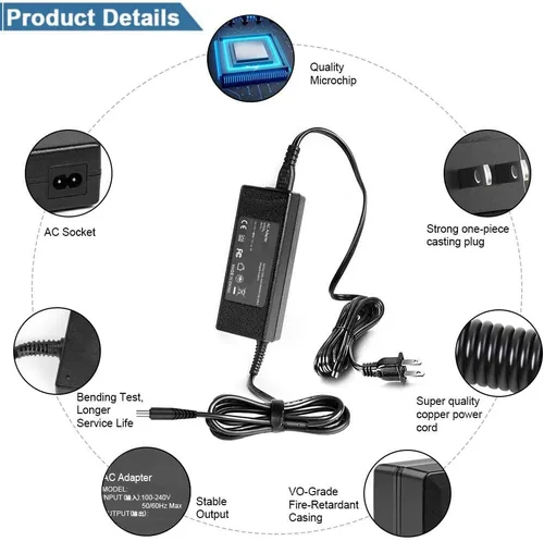 Vista 3 de SKKSource Adaptador CA CC compatible con LOGITECH MOMO Racing Force Wheel Only E-UH9 57DT-20-1500 Power