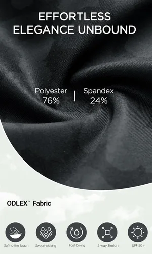 Vista 6 de ODODOS - Leggings tipo capri de mujer, no se traslucen y modelan el abdomen, con cintura alta y bolsillos para hacer yoga, atletismo, ejercicio
