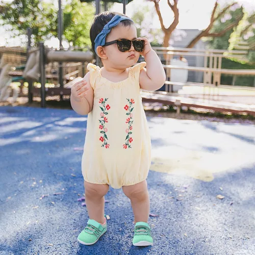 Vista 6 de BARERUN Zapatos deportivos para bebés y niños pequeños, suela antideslizante suave, para recién nacidos, primeros pasos, transpirables, atléticos