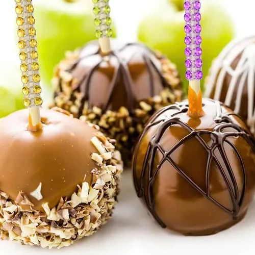 Vista 2 de 36 palitos de manzana de caramelo de MULTIONS (dorado)