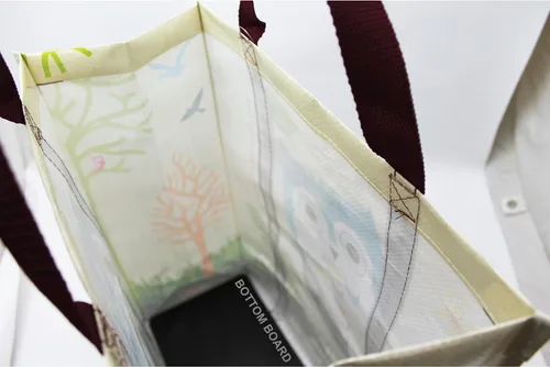 Vista 9 de Bolso de compras reutilizable tejido laminado XL, bolsa de plástico reciclada