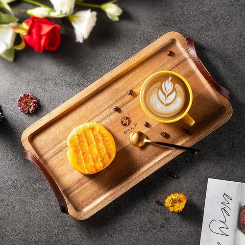 Vista 3 de Tablas de charcutería con asas, plato de madera para postre, tabla de queso, tabla de servir pizza, tabla de charcutería de viaje, verduras, frutas