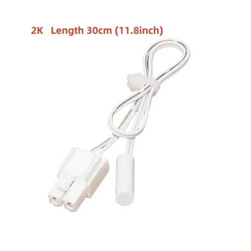 Vista 2 de Sonda de sensor de temperatura para refrigerador 2K, compatible con Haier, compatible con Midea, compatible con Meiling, compatible con TCL, piezas