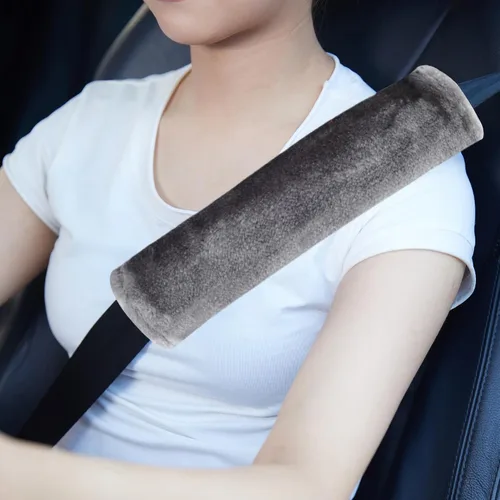 Vista 10 de MOONET Paquete de 2 fundas para cinturón de seguridad de automóvil para una conducción más cómoda, funda universal para cinturón de seguridad