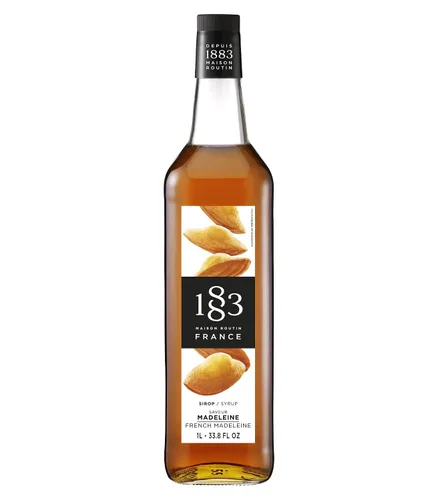 Vista 115 de 1883 Jarabe de Amaretto para bebidas, fabricado en Francia, botella de plástico de 1 litro