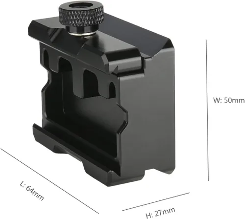 Vista 6 de NICEYRIG Abrazadera de liberación rápida para ARCA Swiss Standard, con placa inferior para Manfrotto 577/501/504/701, adaptador de interruptor