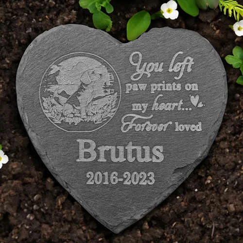 Vista 27 de Piedra conmemorativa de Golden Retriever, estatua de Golden Retriever, placa conmemorativa de Golden Retriever, regalos conmemorativos de Golden