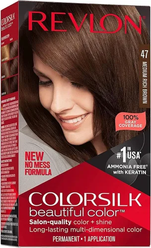 Vista 28 de Revlon ColorSilk Beautiful Color 41 marrón medio 1 ea (paquete de 5)
